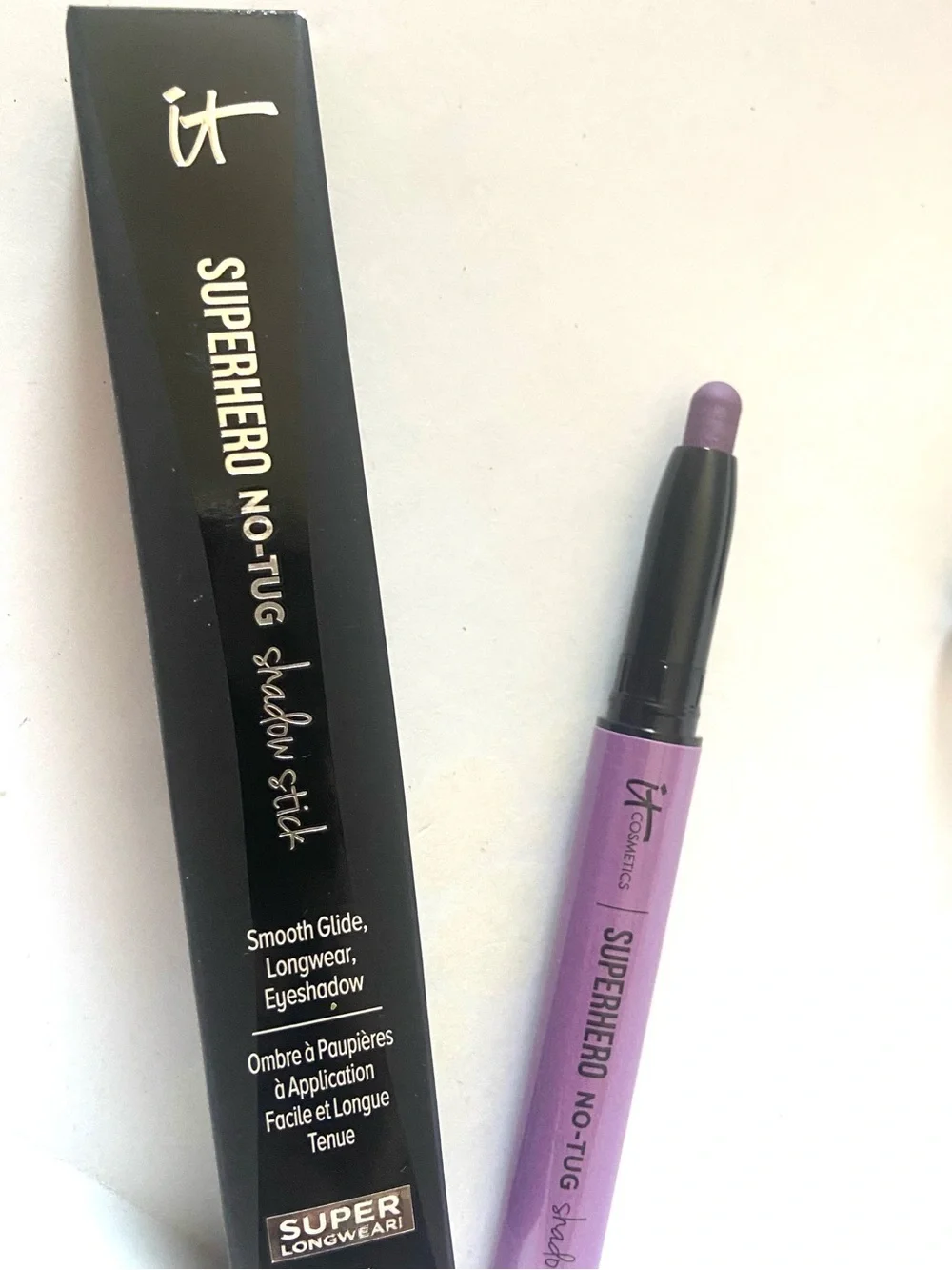 it cosmetics Superhero No-Tug Shadow Stick epic amethyst